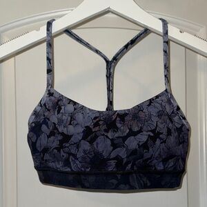 lululemon athletica Floral Sports Bra - Black and Purple